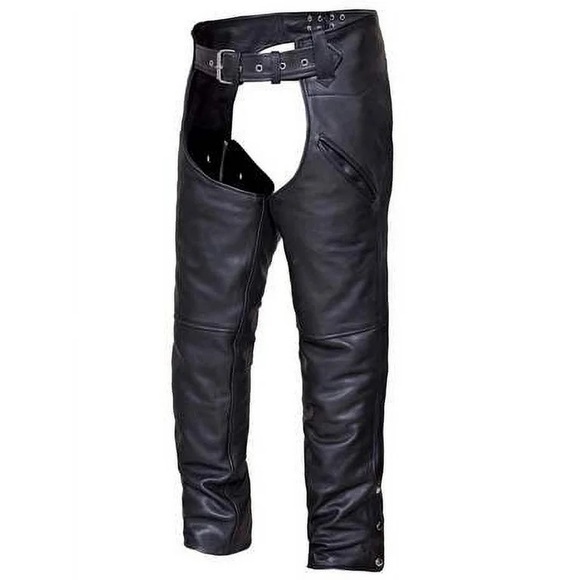 Unik Other - 🏍️ Men’s Unik International Deep Pocket Leather Chaps Sz XL